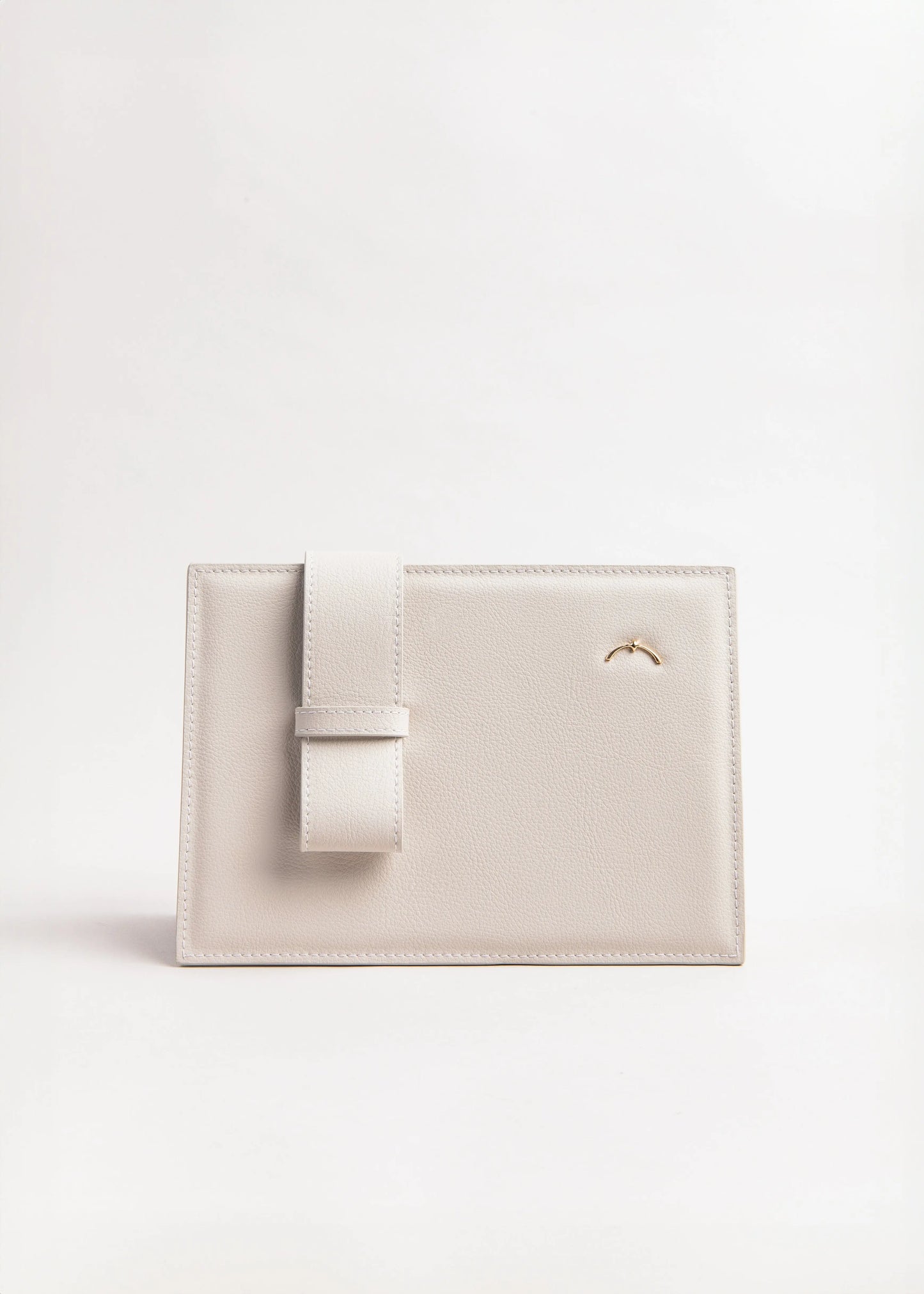 Qosmic Elara Moonstone - cream handbag - front view