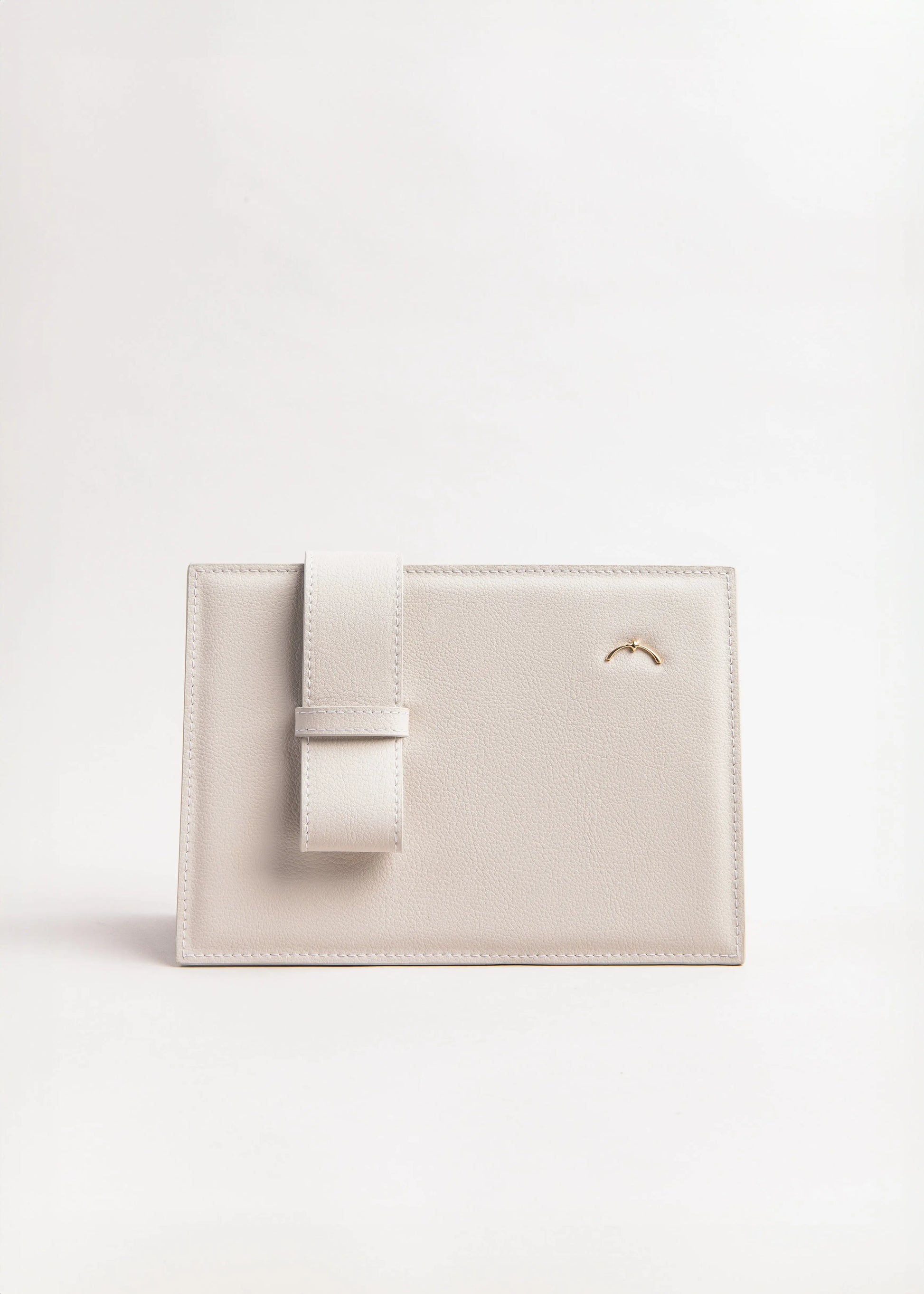 Qosmic Elara Moonstone - cream handbag - front view