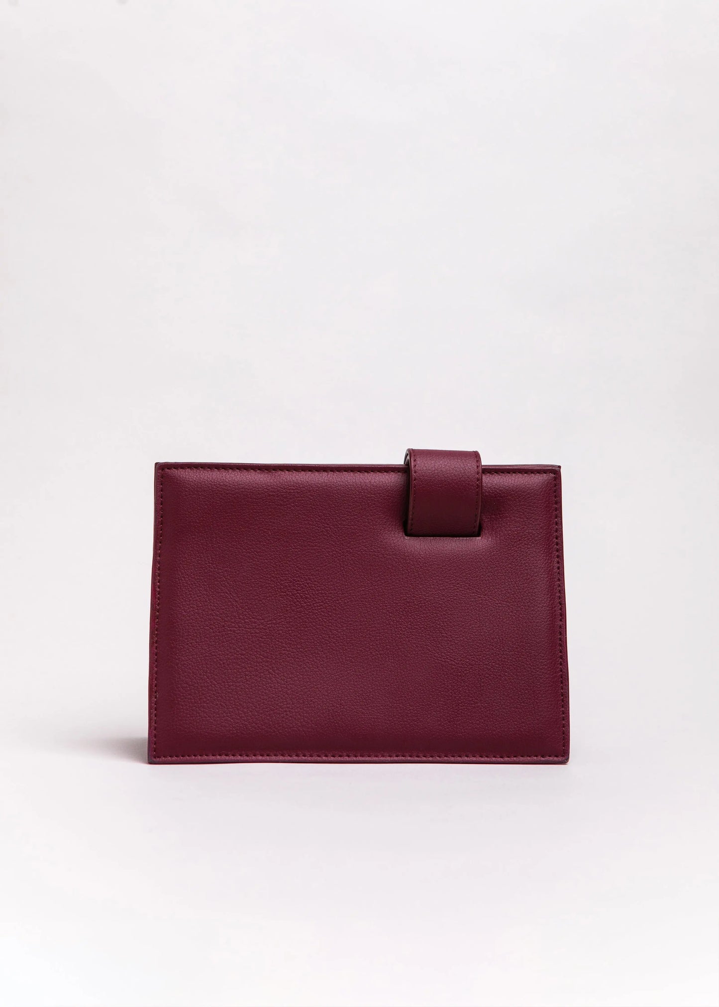 Qosmic Elara Nebula - burgundy handbag - back view